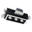 Jesco Lighting ML13220-M-40-FL-WB 20W 3 Light 277V LED 2 Unit&#44; White & Black