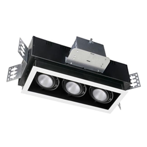 Jesco Lighting ML13220-M-40-FL-WB 20W 3 Light 277V LED 2 Unit&#44; White & Black