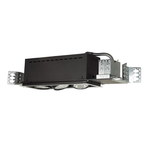 Jesco Lighting MYP30-3WB Three Light Linear Line Voltage&#44; White Trim & Black Interior