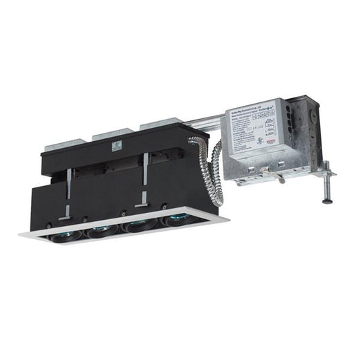 Jesco Lighting MMGRMH1639-4EWB 4 Light Linear Remodel Metal Halide&#44; White Trim & Black Interior