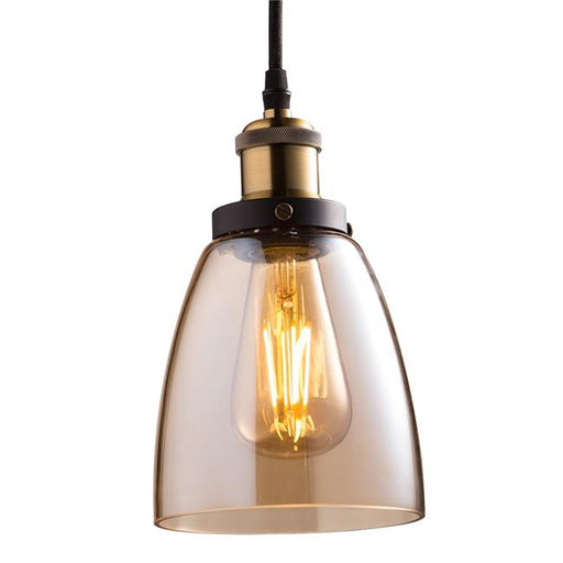PN6AG-BZST19LED 5.7 in. Amber & Bronze Dimmable LED Vintage Bulb & Pendant