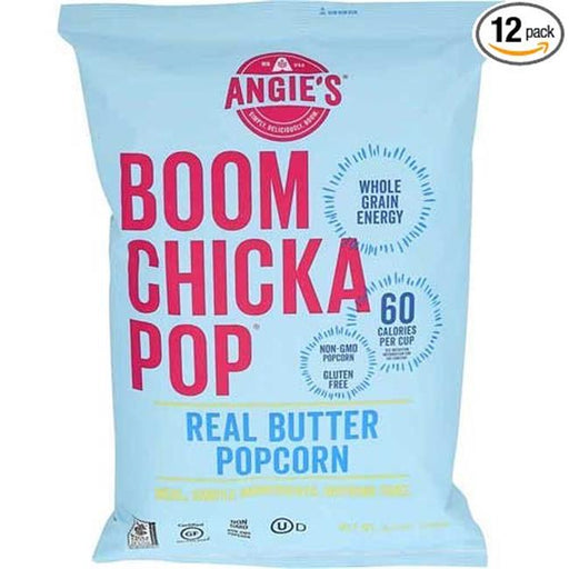 Angies 293016 4.4 oz Boom Chicka Pop Real Butter Popcorn&#44; Pack of 12