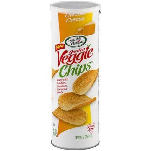 Sensible Portions 272333 5 oz Chip Garden Veggie Chedder Canister - Pack of 12