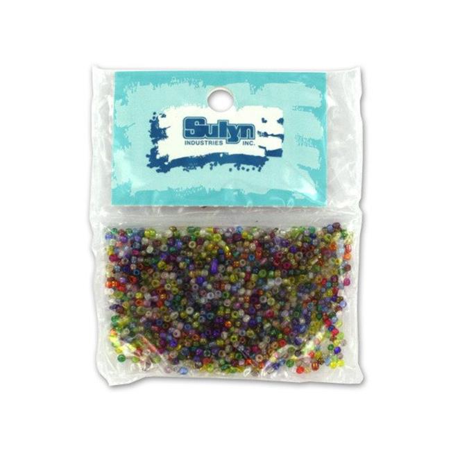 Kole Imports CC683-100 Multi-Color Seed Beads&#44; Pack of 100
