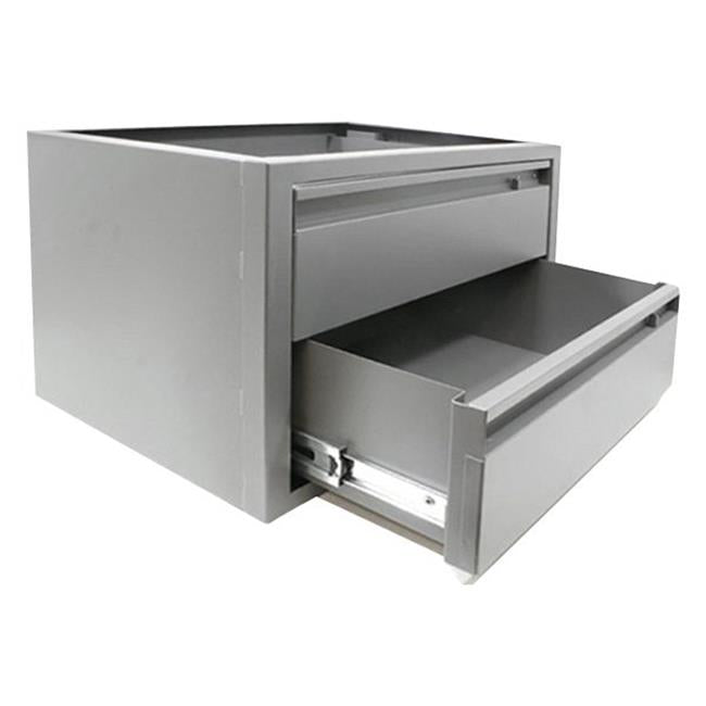 Steel 2 Drawer Cabinet&#44; 20 x 12 x 13.5 in.