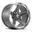 Grid Wheels 621237D28 20 x 10 in. Gloss Graphite Milled & Chrome Gd06-20100237D-208