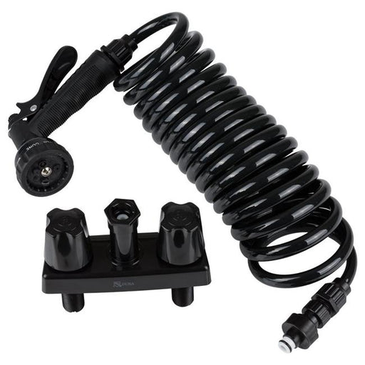 Dura Faucet D6U-DFSA186BK RV Exterior Quick Connect - Black & Gray