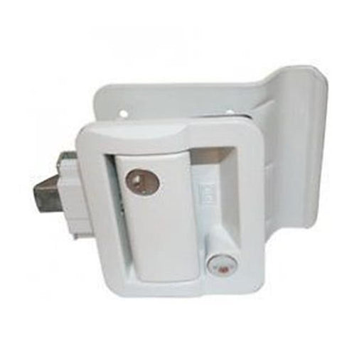 Wesco W6S-4361009SP Travel Trailer Door Lock&#44; White