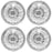 Coast2coast IWC1215 15 in. Chrome Laced Design Wheel Covers