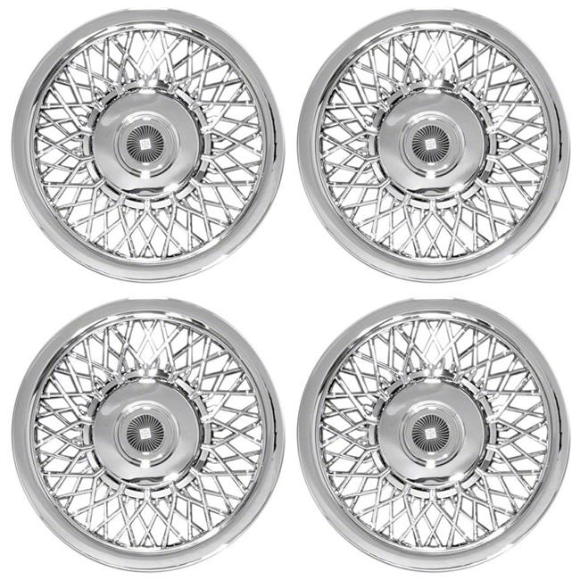 Coast2coast IWC1215 15 in. Chrome Laced Design Wheel Covers