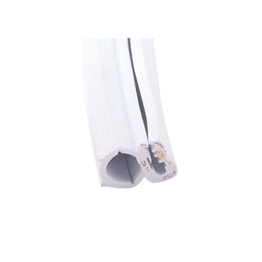1 x 0.75 in. 28 ft. White Single Bulb Seal with Slide on Clip