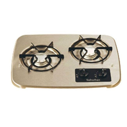 Suburban Manufacturing 2937AST Stainless Steel 2 Burner Drop-In Cooktop
