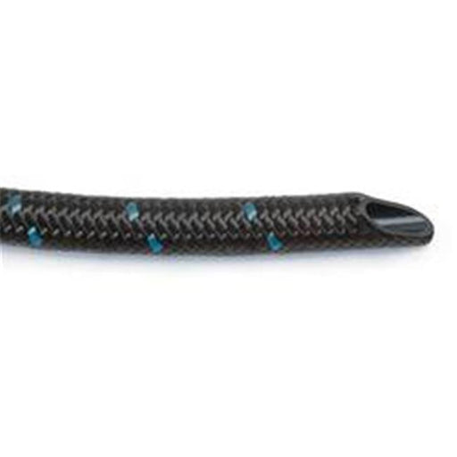 20 ft. 8 AN Pro-Classic Braided Nylon Hose&#44; Black with Blue Tracer