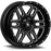 621036924N 20 x 10 in. 6 x 135 mm 4.5 in. Matte Black & Milled Wheels&#44; Large