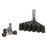 West Coast Wheel Accessories DPC5614ST 14 x 1.5 mm Spline Closed with 6 Lug Nut Kit