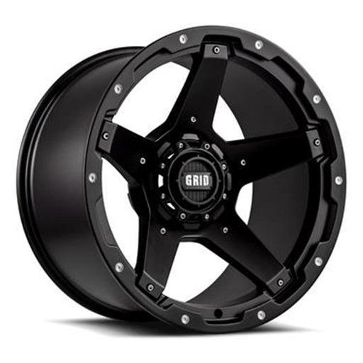 Grid Wheels 42955B1 20 x 9 in. GD4 Wheel Matte Black - 5 x 150 Bolt Pattern&#44; 110.3 mm Hub for 2007-2014 Toyota Tundra