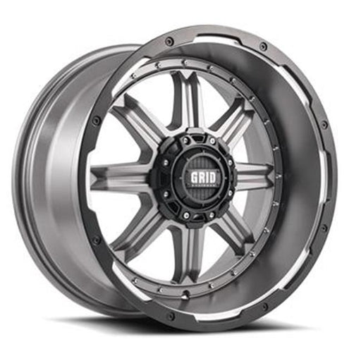 Grid Wheels 129645A356 20 x 9 in. GD10 Wheel Matte Anthracite with Black Lip
