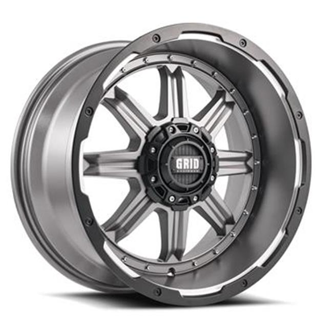 Grid Wheels 129645A356 20 x 9 in. GD10 Wheel Matte Anthracite with Black Lip