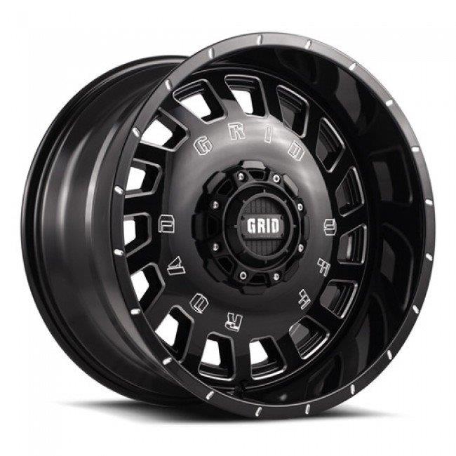 6296M1578 20 x 9 in. GD096 Wheel Blank Black