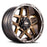 7189655R18 18 x 9 in. GD7 Wheel Gloss Bronze with Black Lip Plus 18 Offset&#44; 6 x 139.7 Bolt Pattern&#44; 110.3 mm Hub