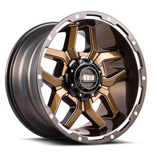 7189655R18 18 x 9 in. GD7 Wheel Gloss Bronze with Black Lip Plus 18 Offset&#44; 6 x 139.7 Bolt Pattern&#44; 110.3 mm Hub