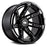 Grid Wheels B2188M224 20 x 10 in. GD12 Gloss Black with Milled Accents Wheel