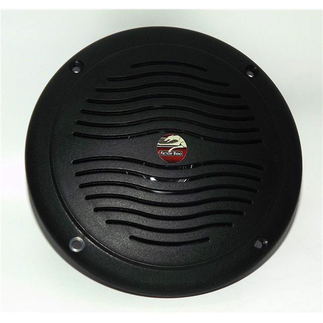 PQN Enterprise P6T-ECO604BK 7 in. Waterproof Ultra-Slim RV Marine Speaker&#44; Black