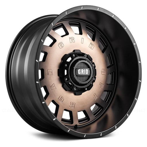 Grid Wheels 32952D87 20 x 9 in. GD3 Matte Black with Bronze Face Wheel