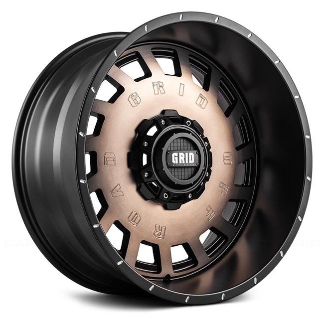 Grid Wheels 32952D87 20 x 9 in. GD3 Matte Black with Bronze Face Wheel