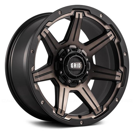Grid Wheels 629655D31 20 x 9 in. GD6 Matte Black Wheel with Bronze Face