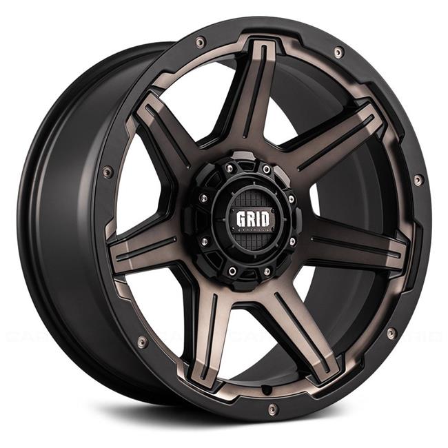 Grid Wheels 629655D31 20 x 9 in. GD6 Matte Black Wheel with Bronze Face