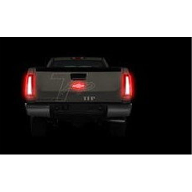 International Trim TFP 44106LTGEB 9 in. Black & Chrome Lighted Tailgate Logo Emblem for 2009-2014 Ford F-150