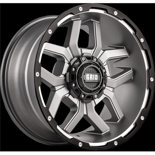12155A21 5 x 150 in. GD10 Wheel with Black Lip&#44; Matte Anthracite