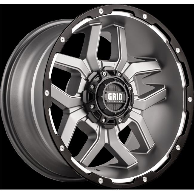 12155A21 5 x 150 in. GD10 Wheel with Black Lip&#44; Matte Anthracite