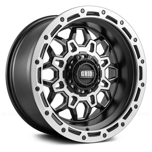 72952F87 20 x 9 in. GD07 Wheel with Milled Lip&#44; Matte Black