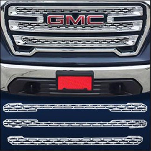 Coast2Coast GI163 CCI Grille Overlay in Chrome&#44; 3 Piece