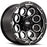 82955M11 20 in. Dia. x 9 in. GD08 -12 mm Offset&#44; 5 x 150 mm Wheel with Milled Lip&#44; Gloss Black