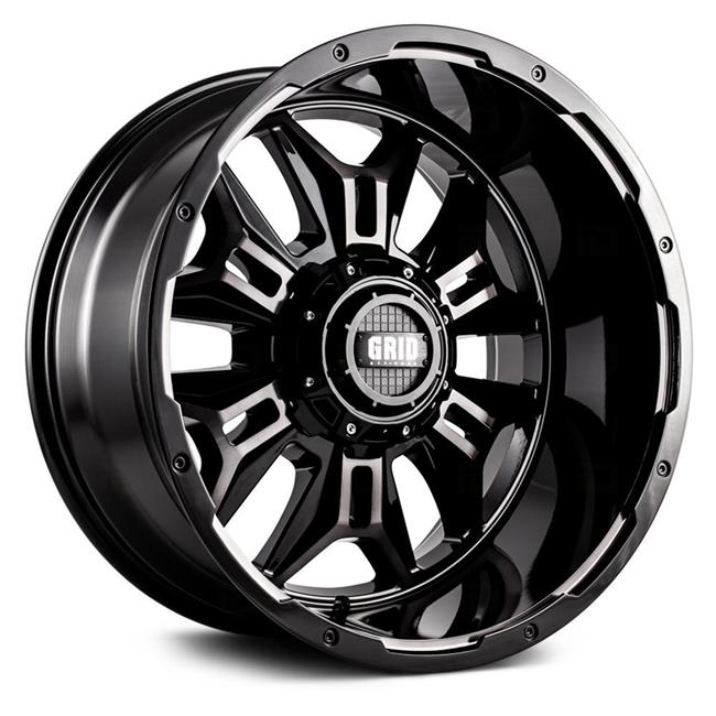 Grid Wheels A2152L287 20 x 10 in. GD11 Gloss Black with Double Dark Tint Wheel