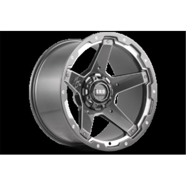 Grid Wheels 4189655G1 18 x 9 GD04 - 12 mm Offset 6 x 139.7 Loss Graphite with Milled Wheel
