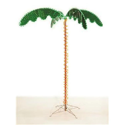 Faulkner 20522 7 in. LED Light Green Palm Tree 120V Yard Light