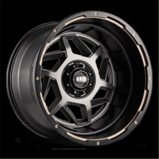 Grid Wheels D29865A125 20 x 9 GD14 - 12 mm Offset 8 x 165.1 Anthracite with Black Lip Wheel