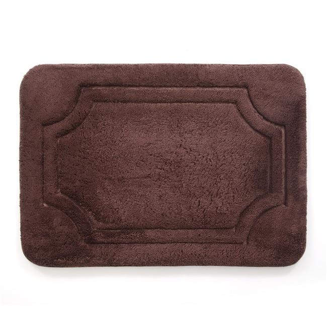 Stephan Roberts Home BFDM-34C787-12 21 x 34 in. Luxurious Memory Foam Bath Mat with Water Shield Technology - French Roast