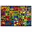 Fun Rug FT-145 5178 51 x 78 in. Fun Time ABC Food Kids Rugs