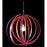 DonovanMaker red-chand Barrel Hoop Chandelier  Red Wine