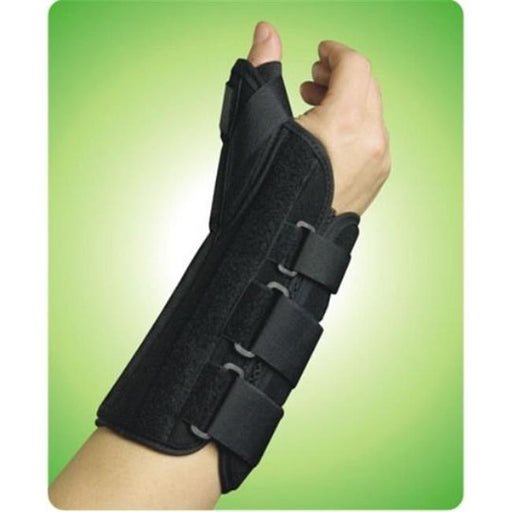 Living Health Products AZ-74-1341-LL Ultra Fit Wrist Brace with Thumb Abduction Left Hand - Black&#44; Large