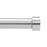 Umbra 245976-889 1 in. Cappa Curtain Rod Extends from 66-120 in. - Polished Silver