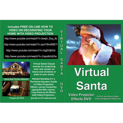 Morris Costumes RV197 DVD Virtual Santa Costume