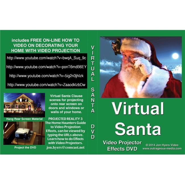 Morris Costumes RV197 DVD Virtual Santa Costume