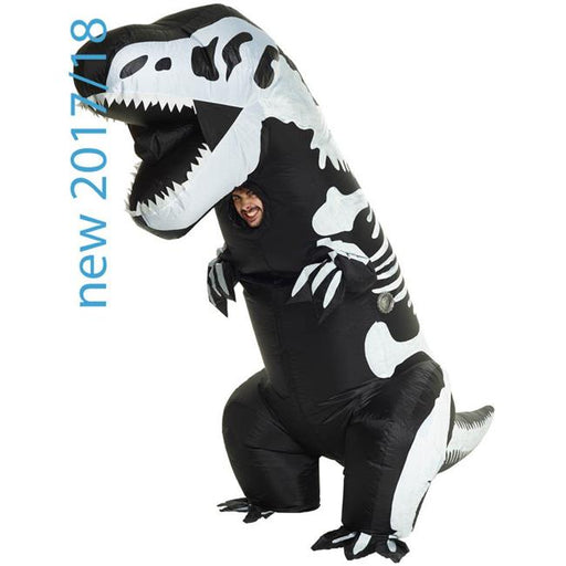 Morris MHMCGITS Skeleton T-Rex Inflatable Adult Costume&#44; One Size