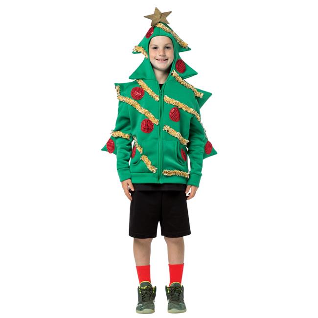 Morris Costumes GC16025TN Teen Hoodie Christmas Tree